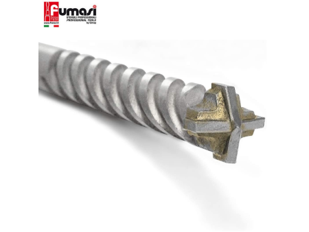 Punta trapano e martello SDS-PLUS mm 16 X 160 per calcestruzzo e muratura con 4 tagli e 4 eliche
