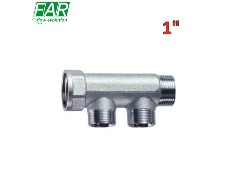 3300 - Collettore 1'' M-F 2 vie componibile interasse 36 mm - FAR