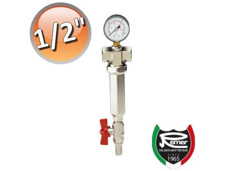 Filtro autopulente con manometro 100 Micron 1/2'' femmina femmina - REMER