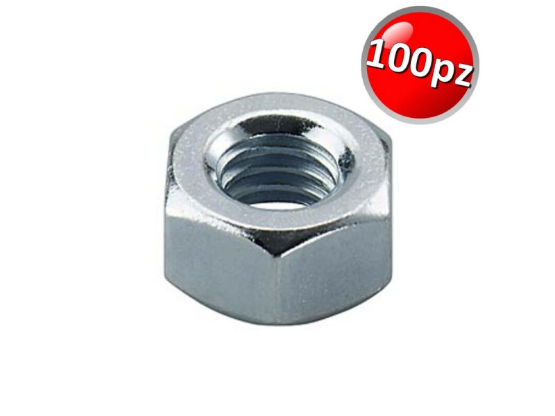 Dado esagonale M8 zincato UNI5588 - SCATOLA 100 pz